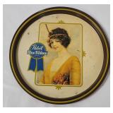 Vtg Pabst Blue Ribbon Beer Small Tray