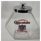 Hershey's Chocolate Glass Candy Jar