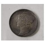 Indiana Metal Craft Mercury Dime Belt Buckle