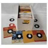 Box Of Vtg 7' Singles- Artists Starting With U - V