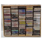 Wood Case Filled W/ Country Music Cassettes
