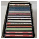 Cd Travel Case W/ Rock & Pop Cd's