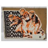 Vtg Cleveland Browns Sign