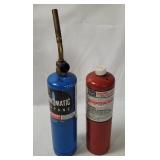 2 Propane Fuel Cylinders W/ Torch