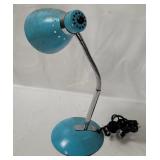 Vtg Gooseneck Metal Table Lamp
