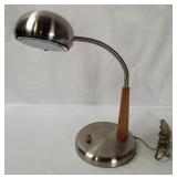 Vtg Gooseneck Metal Table Lamp