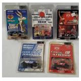 5 Action Nascar Diecasts - Muhammed Ali, Wile E