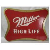 Miller High Life Beer Metal Sign