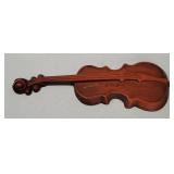Vtg Royal Cast Aluminum Violin Wall Decor