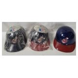 3 Mlb Indians Baseball Helmets