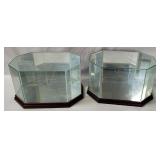 2 Glass Top Display Cases