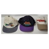 3 Racing Hats - Devilbiss, Cracker Barrel Etc.