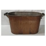 Vtg  Copper Boiler Wash Tub