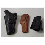 3 Handgun Holsters - Bianchi, Eig, Galco