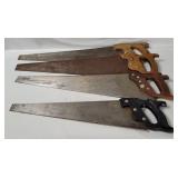 4 Hand Saws - Master Mechanic Etc.