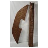 Wood Carved Totem Pole