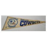 Vtg Dallas Cowboys Pennant