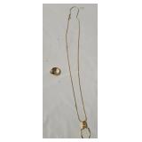 18k Gold Plated Necklace & Ring