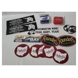 Assorted Stickers & Budweiser Wrist Sweatbands