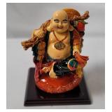 Laughing Buddha Ceramic Figurine