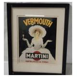 Framed Martini & Rossi Vermouth Art