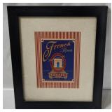 Framed French Roast Coffee Art