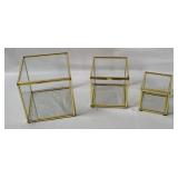 3 Glass Panel Display Cases