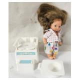1988 Heart Family Janet Doll W/ Potty Train Set