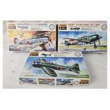 3 Fujimi Model Kits 1/72 - Nakajima, Kawasaki,