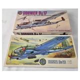 2 Airfix Models - Dornier Do 17 & Heinkel He 111