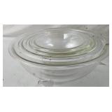 Pyrex Clear 4pc Mixing Bowl Set
