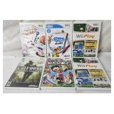 6 Nintendo Wii Games - Call Of Duty, Wii Play,
