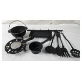 Miniature Cast Iron Cauldron, Tools & More