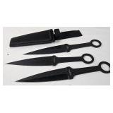 3pc Perfect Point Throwing Knife Set