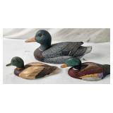3 Ceramic Ducks