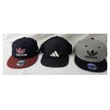 3 Addidas Snapback Hats