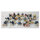 Lot of 1980's Schleich Smurf Figures
