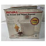 Rival Icecream & Frozen Yogurt Freezer In Box