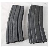 2 Empty Rifle Magazines