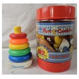 Vtg Fun Cookin' Play Food & Fisher Price Rings