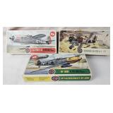 3 Airfix Model Kits 1/72 Scale - Focke & More