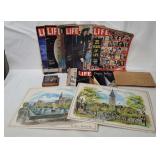 Vtg Calendar, Placemats, Life Mags, 16mm Movie