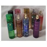 9 Bottles Bath & Body Works Fragrance Mist