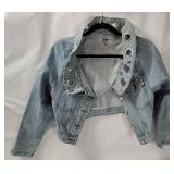I O U Ladies Denim Jacket Size Small