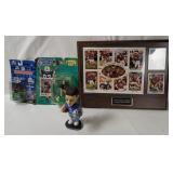 Nfl Figures, Lions Bobble, 49ers Plaque