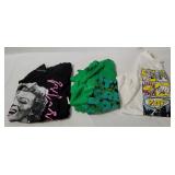 3 Shirts W/ Tags 2 X - Marilyn, Supergirl, Kermit