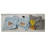 3 Graphic Shirts Size L - Tweety, Delusional