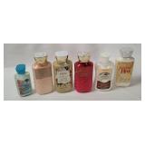 6 Bottles Bath & Body Works Lotion