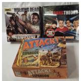 Games - Big Bang Theory, Walking Dead, Attack!