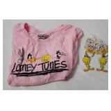 Looney Tunes Shirt & 2 Tweety Bird Keychains